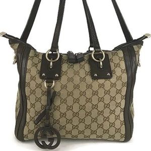 Gucci Vintage Canvas Tote Bag